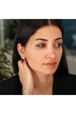 Altınbaş Pırlanta Baget Küpe N11.54