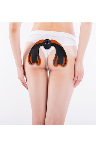 Gajeena Akıllı Kalça Geliştirici Masaj Aleti - İkinci Nesil Sarı Kenarlı Siyah Ana Ünite Şarjlı Model Siyah