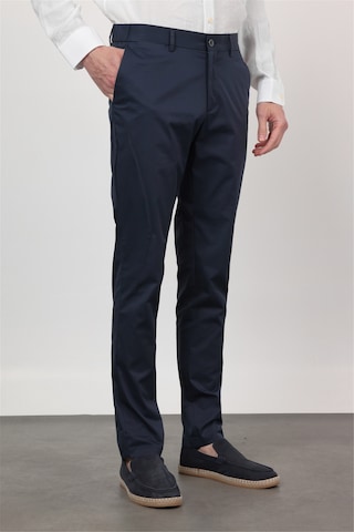 İmza Lacivert Yan Cep Slim Fit Pamuklu Chino Pantolon 1003260168