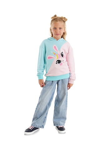 Denokids Unicorn Tavşan Kız Çocuk Sweatshirt Mint