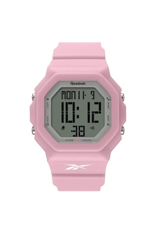 Reebok Rv-tru-u9-pqpq-ww Dijital Pembe Silikon Kordon Kadın Kol Saati