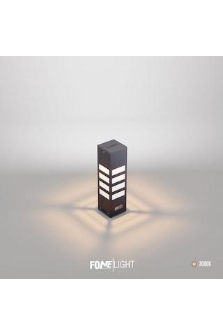FoneLight Vilorita 35 cm LED Bahçe Set Üstü Aydınlatma Antrasit Alüminyum IP65 Peyzaj Yürüyüş Yolu Bahçe Lambası 3000K