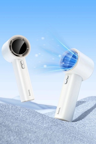 Taşınılabilir Şarjlı Mini El Fanı 7 Saat Turbo Üfleme Dijital Lcd Ekran 100 Kademe Ayarlı Masaüstü F