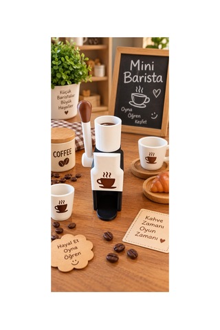 Mini Barista Kahve Makinesi Oyuncak Seti Çocuklar İçin