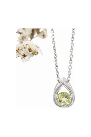 Uvelirnye Tradicii 925 Ayar Gümüş Doğal Krizoliti Damla Kolye 211838402