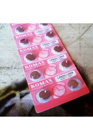 Button Alkalıne Battery Ag Seria Ag 6 Pil Lr920 Pil Sr371 Pil 920 Pil Lr69 Pil Saat Pili Yedek Pil