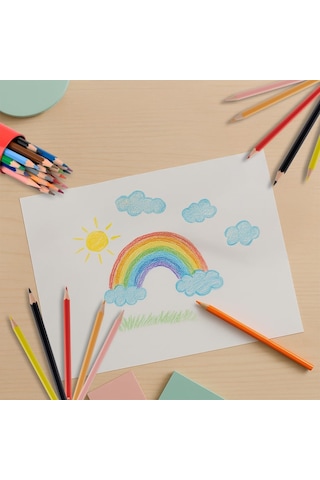 Faber-castell Kuru Boya Kalemi, Kırmızı Metal Tüp Kutu, 12 Renk, Tam Boy, Kalemtıraş Hediyeli, Yumuşak Mineli, K Genel