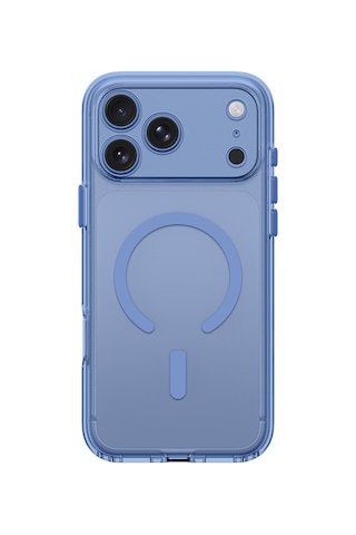 Apple iPhone Uyumlu 18 Pro Max Kılıf M-safe Özellikli Kamera Korumalı Amazingthing Minimal Lens Serisi Kapak Mavi