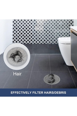 3 Paket Duş Drenajı Saç Yakalayıcı/kapak/süzgeç, Durak Drenaj Koruyucusu/kapağı, Paslanmaz Çelik 3 Paket Paslanmaz Çelik