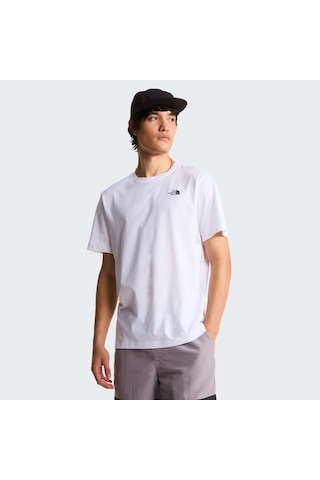 The North Face M Evolution Simple Dome Regular Short Sl Erkek T-shirt-32596 Beyaz