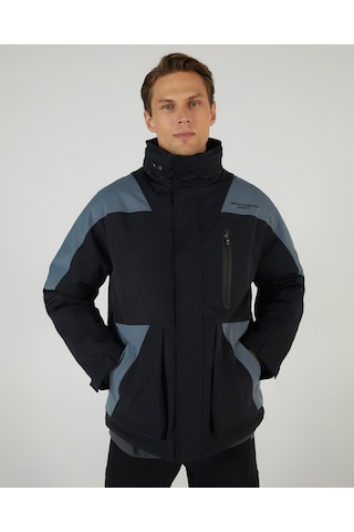 Skechers M Outerwear Padded Jacket Erkek Siyah Mont S242035-001 Siyah