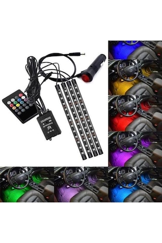 Aem Ayak Altı Led 12 Ledli Müzik Duyarlı Ayak Altı Led Kumandalı 12
