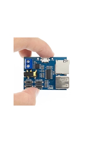 TFU MP3 Wav Ses Müzik Çalma Kartı 3W Amfi Micro SD Usb Flash Okuyucu 3.5mm Ses Soketi