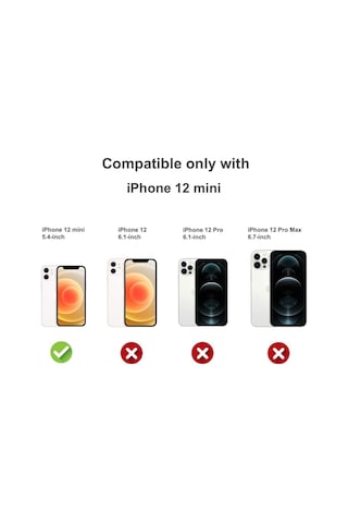 Iphone 12 Mini Uyumlu Şeffaf Yüksek Kalite Ve Koruyucu Kapak Şeffaf