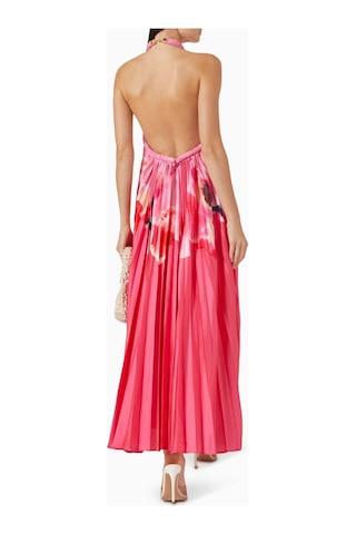 Acler Fixby Plise Maxi Elbise - - %100 Polyester - Halter Yaka Çok Renkli