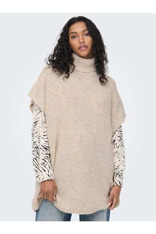 Only Onlparıs Lıfe Loose Highn Wool Vest Knt Kadın Gri Kazak - 15268869 Gri