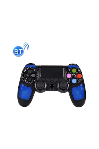 Kablosuz Bluetooth Elmas Doku Şok Dokunmatik Plaka Oyun Kolu Denetleyicisi Sony Ps4 İçin Akıllı Göstergesi İle Mavi