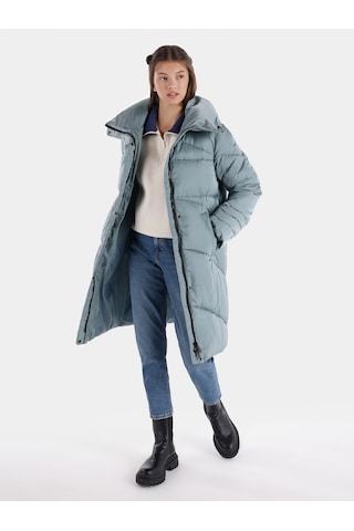 Colin's Colins Regular Fit Şişme Uzun Cepli Yeşil Kadın Kaban Cl1065792 Mint Yeşili