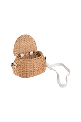 Çocuklar İçin Pastoral Sırt Çantası Hafif Çevre Dostu Sepet Çantası Çocuklar Ahşap Rattan Çantası 20 12 11.5cm Çok Renkli