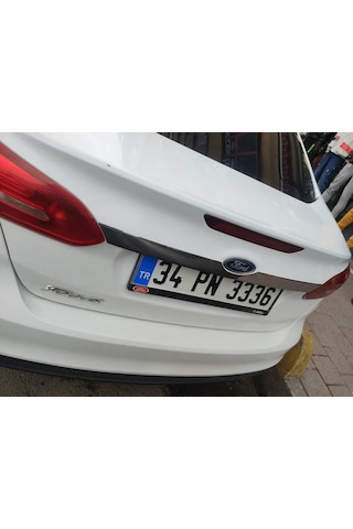 Ford Focus 3 Sedan 2012 2017 Bagaj Çıtası Paslanmaz Çelik Krom