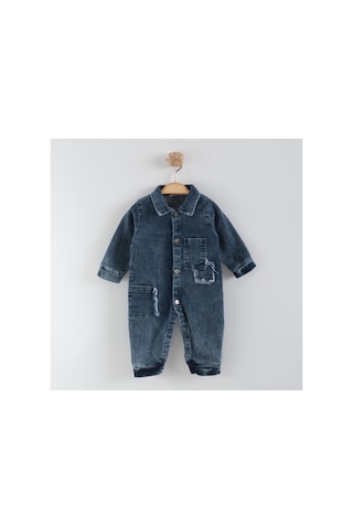 Primula Studio Necixs Belgrad Bebek Kot Tulum Mavi - %100 Pamuklu Denim Bebek Bahçıvan Tulum Mavi Mavi