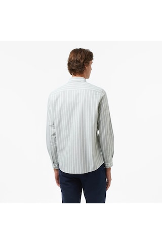 Nautica Classic Fit Erkek Çizgili Gömlek W57405t Yeşil