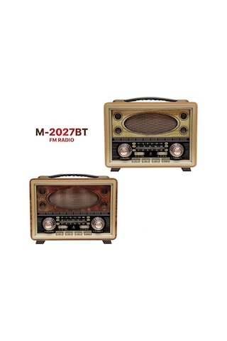 Bayındır Elektronik M-2027BT Bluetooth Hoparlör Nostaljik Portatif Radyo
