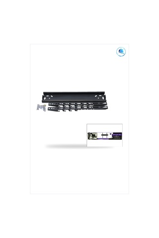 Tv Askı Aparatı Sabit İle 50 İnç Lcd Led 56x127 Cm Siyah Çelik Du