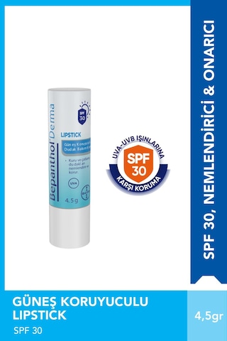 Bepanthol Lipstick Güneş Koruyucu Dudak Bakım Krem SPF 30 Güneş Koruyuculu Dudak Bakımı 4.5 ML