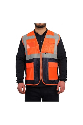 Bestguard Refrektörlü Mühendis Yeleği Cepli 001