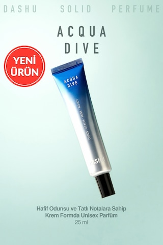 Hafif Odunsu Ve Tatlı Notalara Sahip, Krem Formda Unisex Parfüm Dashu Acqua Dive Solid Perfume Aromatik - Odunsu