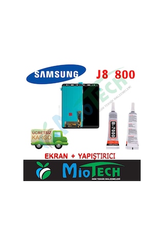 Samsung Uyumlu Galaxy J8 J800 Lcd Ekran Dokunmatik Ürün-Siyah