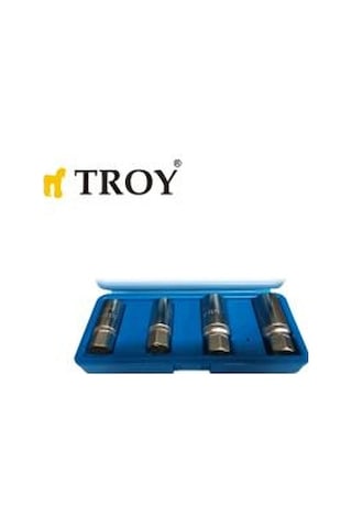 Troy 26155 Bozuk Somun Sökme Takımı. 4 Parça