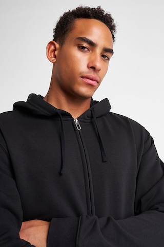 Lescon 25nteb001263 Erkek Fermuarlı Kapşonlu Sweatshirt Siyah