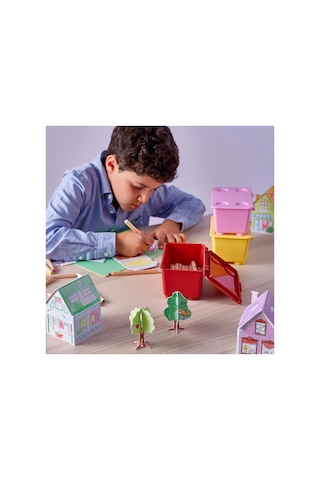 Ikea Glıs 3'lü Kapaklı Saklama Kutusu 10 X 17 X 8 Cm Çok Renkli