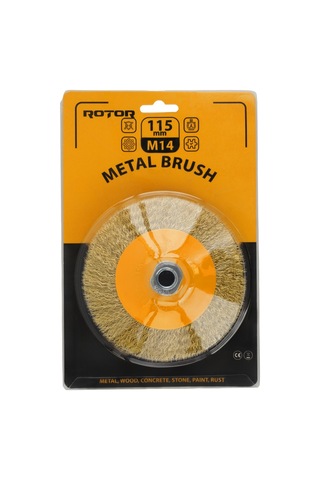 Konik Tel Fırça Rotor 115mm M14