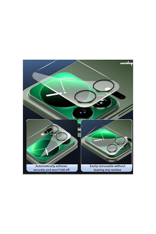 Xiaomi 17 Pro Max Uyumlu Kamera Koruyucu Lens Temperli Cam Kamera Çevresi Tam Koruma