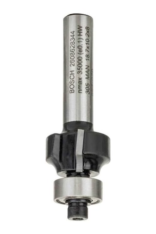 Bosch Standard Seri Ahşap İçin Çift Oluklu, Sert Metal Bilya Yataklı Yuvarlama Frezesi 8*3*53 mm-2608628344