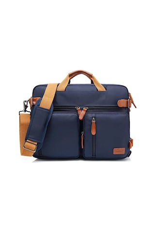 Coolbell CB-5005 2'si 1 Arada 17,3" Laptop Sırt ve Omuz Çantası-Lacivert
