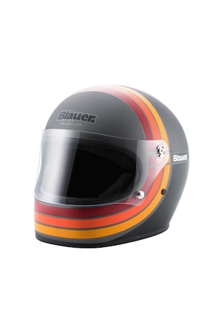 Blauer 80s Kapalı Motosiklet Kaskı Titanyum
