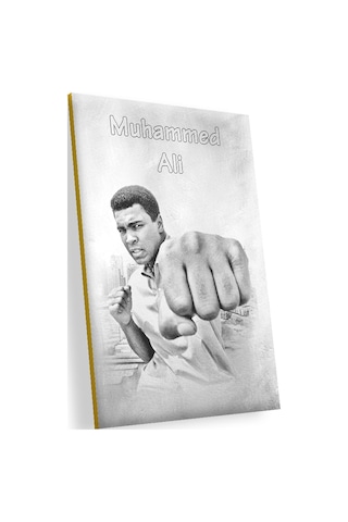 Cakasepetim Muhammed Ali Khaliah Boksör Ahşap Mdf Tablo