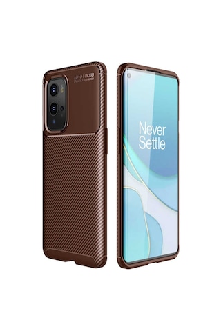 One Plus 9 Pro Kılıf Zore Negro Karbon Tasarım Silikon Kılıf