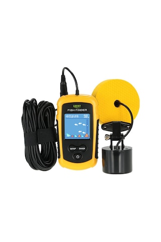 Lucky Lcd Renkli Ekran Taşınabilir Kablolu Balık Bulucu 100m Derinlik Aralığı Sonar Eko Sesleri Balık Bulucu