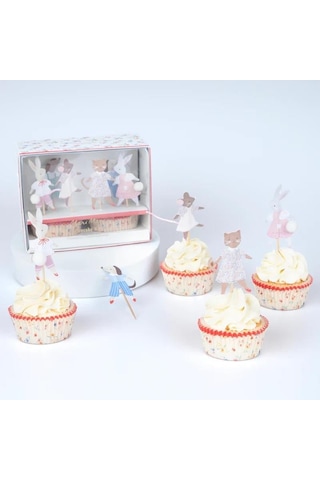 Meri Meri - Animal Friends Cupcake Kit - 24 Adet