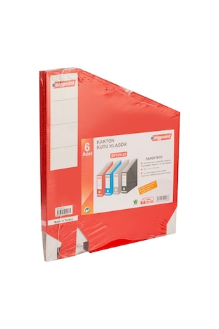 Bigpoint Karton Kutu Klasör Kırmızı 6'lı Paket