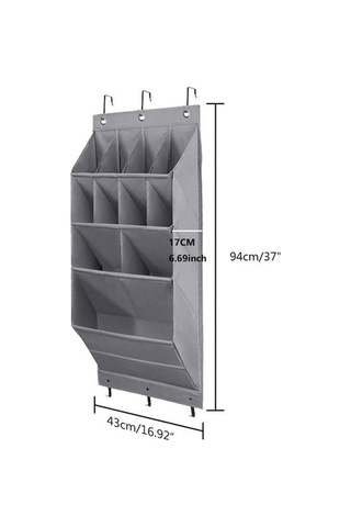 Tongxida Stili Pazly-kore Oxford Kumaş Katmanlı Gri Ev Depolama Çok Çantası Banyo Nf Gri Gri