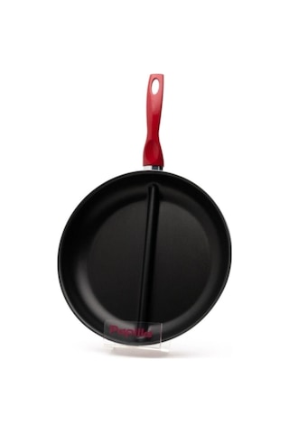 Bayev 30 Cm Çift Bölmeli Tava 2 Farklı Malzeme Tek Tava Kahvaltı Ve Köfte Tavası Cingöz