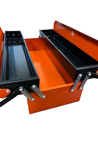Katlanır 3 Gözlü Metal Takım Çantası 51 Cm 51 Cm
