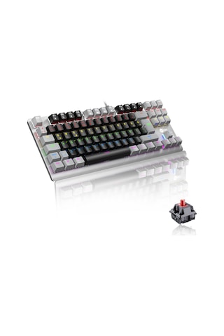 Lecoo GK304 Kablolu Red Switch Makrolu RGB Gaming Mekanik Türkçe Q Klavye