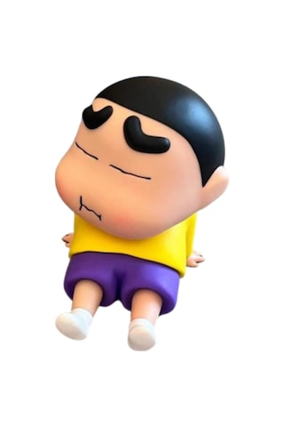 Dofolink Crayon Shin-chan Pvc Akıllı Telefon Tutucu Hareketli Model - Masaüstü Dekoratif Figür Oyuncağı 10cm 2 M